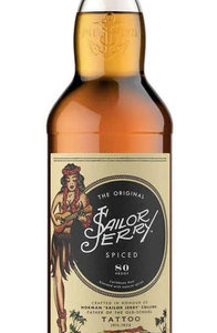 SAILOR JERRY SPICED RUM 80 PROOD THE ORIGINAL TATTOO