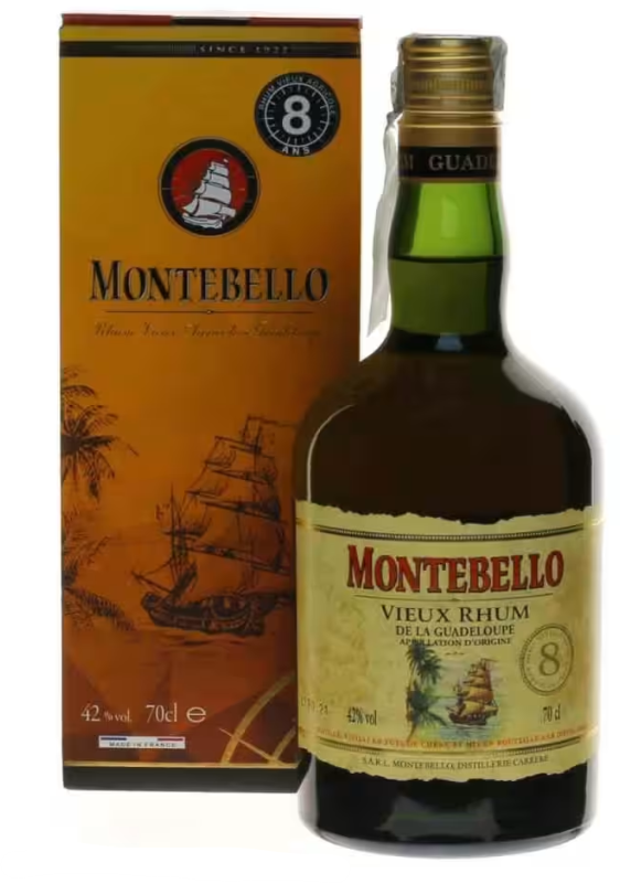 MONTEBELLO 8 ANS VIEUX RHUM GUADELOUPE ASTUCCIATO